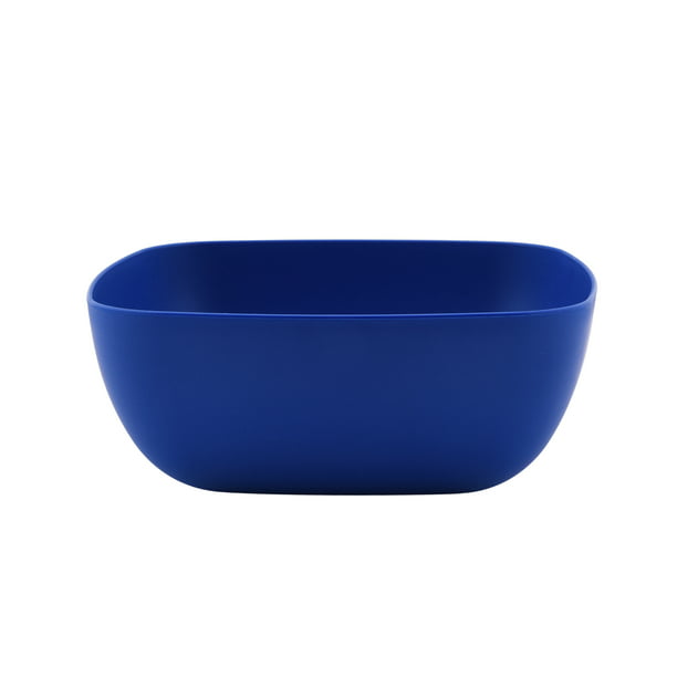 Cereal Set Of 8 Dark Blue  BPA Free Mainstays Plastic 38 Ounce Round Bowl